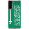 Saudi Arabia Flag Distressed Galaxy S21 FE Clear Case